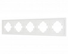 Рамка пластиковая FRM-TENDO-SFPL-5-WH (Arlight, Матовый белый)