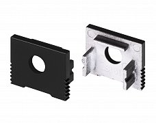 Заглушка SL-SLIM-H13M BLACK с отверстием (Arlight, Пластик)