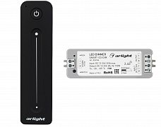 Диммер SMART-DIM-SET-LINE (12-24V, 1x8A, ПДУ 2.4G) (Arlight, IP20 Пластик, 5 лет)