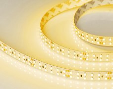 Светодиодная лента RT 2-5000 24V Yellow 2x2 (3528, 1200 LED, LUX) (Arlight, 19.2 Вт/м, IP20)