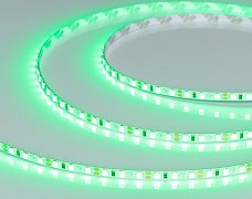 Светодиодная лента RT-A120-5mm 12V Green (9.6 W/m, IP20, 2835, 5m) (Arlight, узкая)
