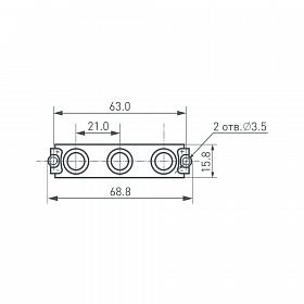 Модуль герметичный ARL-LC2835-3-12V Red (Arlight, Закрытый)