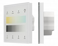 INTELLIGENT ARLIGHT Сенсорная панель SMART-DALI-301-11-4G-3SC-DT8 Белая (230V, встраиваемая, 2.4G) (IARL, IP20 Пластик, 5 лет)