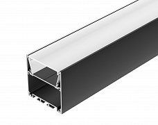 Профиль SL-LINE-5050-2000 BLACK с рефлектором (Arlight, Алюминий)