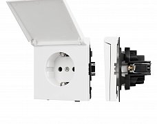 Механизм розетки влагозащищённый SCT-TENDO-MCP-PL-WH (230V, 16A) (Arlight, Белый)