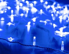 Светодиодная гирлянда ARD-STRING-CLASSIC-10000-WHITE-100LED-STD BLUE (230V, 7W) (Ardecoled, IP65, 1 год)