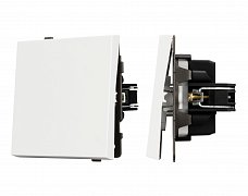 Механизм выключателя одноклавишный непроходной SWT-TENDO-MK01-PL-WH (230V, 10A) (Arlight, Белый)