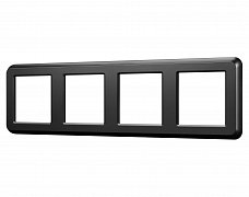 Рамка пластиковая FRM-VERSA-PL-4-BK (Arlight, -)