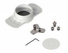 Вывод провода питания для гипсокартонного потолка SPX-CAP-FDW-R64-C4 (Белый RAL9003) (Arlight, Металл)
