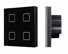 INTELLIGENT ARLIGHT Сенсорная панель DALI-301-11-IN Black (BUS/24V, Backlight) (IARL, IP20 Пластик, 5 лет)