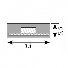 Светодиодная лента ARL-10000PGS-220V Warm3000 13mm (5060, 54 LED/m, M-F Link)