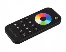 Пульт SMART-R28-RGBW Black (1 зона, 2.4G) (Arlight, IP20 Пластик, 5 лет)