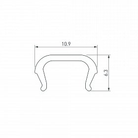 Экран LINE-D-1111-2000 OPAL (Arlight, Пластик)