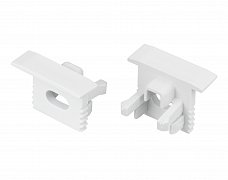 Заглушка SL-MINI-10-F WHITE с отверстием (Arlight, Пластик)