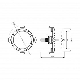 Двухуровневая коронка ATK-DRILL-R89-R110 (Arlight, IP20 Металл, 3 года)