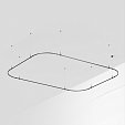 Основание ART-APRIORI-RECTANGLE-SOFT-HANG-4500x3500 (BK) (Arlight, IP20 Металл, 3 года)