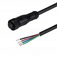 Коннектор питания ARL-WAVE-0612-RGB-CON-POWER-FEMALE-BLK (Arlight, IP67 Пластик, 3 года)
