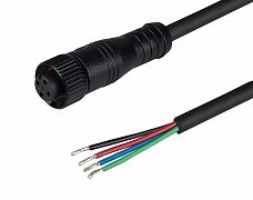 Коннектор питания ARL-WAVE-0612-RGB-CON-POWER-FEMALE-BLK (Arlight, IP67 Пластик, 3 года)