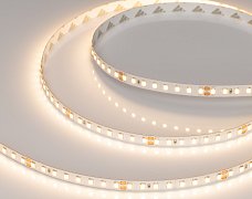 Светодиодная лента RT-A128-8mm 24V Warm2700 (10 W/m, IP20, 5m) (Arlight, высок.эфф.150 лм/Вт)