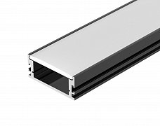 Профиль FLOOR60-H26-3000 ANOD BLACK (Arlight, Алюминий)