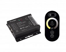 Контроллер ARL-4022-OVAL-MIX Black (12-24V, 2x10A, ПДУ, RF) (Arlight, IP20 Металл, 3 года)