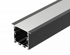 Профиль LINIA49-F-S-2000 BLACK (Arlight, Алюминий)