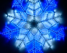 Фигура ARD-SNOWFLAKE-M6-890x890-576LED White/Blue (230V, 20W) (Ardecoled, IP65)