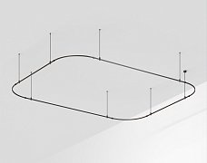 Основание ART-APRIORI-RECTANGLE-SOFT-ROD-800-4500x3500 (BK) (Arlight, IP20 Металл, 3 года)
