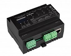 INTELLIGENT ARLIGHT Диммер SMART-DALI-104-82-RGBW-DT6/DT8-RDM-DIN (12-48V, 4x12A, DMX) (IARL, IP20 Пластик, 5 лет)