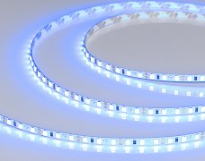 Светодиодная лента RT-A120-5mm 12V Blue (9.6 W/m, IP20, 5m) (Arlight, 9.6 Вт/м, IP20)