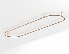 Основание ART-APRIORI-OVAL-ROD-200-4000x1000 (GD) (Arlight, IP20 Металл, 3 года)