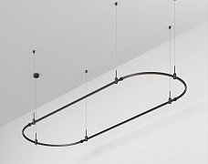 Основание ART-APRIORI-OVAL-HANG-3000x1000 (BK) (Arlight, IP20 Металл, 3 года)