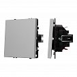 ARL NOBE Выключатель проходной 1 кл софт-тач никель SWT-MKP1-SFPL-IS (250V, 10A) (Arlight, -)