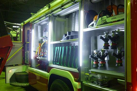 Светодиодная подсветка пожарного автомобиля