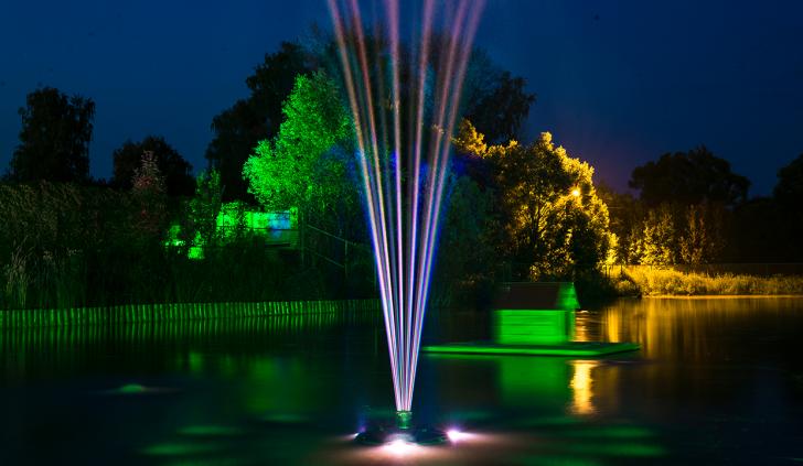 Светодиодная подсветка фонтана