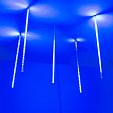 Светодиодная гирлянда ARD-ICEFALL-CLASSIC-D12-500-5PCS-CLEAR-72LED-LIVE BLUE (230V, 6W) (Ardecoled, IP65)