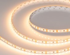 Светодиодная лента RT-A120-8mm 12V Warm2400 (9.6 W/m, IP20, 2835, 5m) (Arlight, 9.6 Вт/м, IP20)