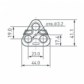 Модуль герметичный ARL-LT2835-3-Batwing-1.4W-12V White (Arlight, Закрытый)