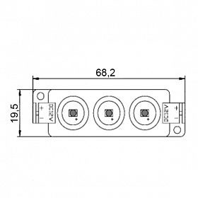 Модуль герметичный ARL-LM3528-3 Yellow (Arlight, Закрытый)