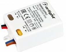 Блок питания ARJ-KE40300-MINI (12W, 300mA, PFC) (Arlight, IP20 Пластик, 5 лет)