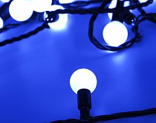 Светодиодная гирлянда ARD-BALL-CLASSIC-D23-10000-BLACK-80LED BLUE (230V, 3.5W) (Ardecoled, IP65)