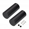 Заглушка ROUND-D36-360 BLACK с отверстием (Arlight, Металл)