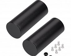 Заглушка ROUND-D36-360 BLACK с отверстием (Arlight, Металл)