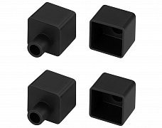 Заглушка WPH-FLEX-1616 BLACK с отверстием (Arlight, Силикон)