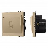 ARL NOBE Выключатель карточный магнитный софт-тач золотой песок SWT-CRD-SFPL-GD (250V, 25A) (Arlight, -)