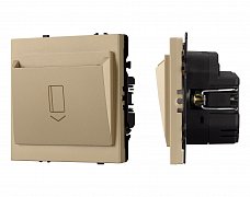 ARL NOBE Выключатель карточный магнитный софт-тач золотой песок SWT-CRD-SFPL-GD (250V, 25A) (Arlight, -)