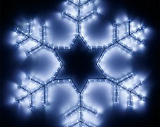 Фигура cветодиодная ARD-SNOWFLAKE-M4-750x750-324LED White (230V, 18W) (Ardecoled, IP65, 1 год)