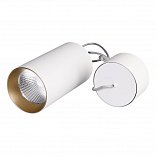 Светильник подвесной SP-POLO-R85-2-15W Day White 40deg (White, Gold Ring) (Arlight, IP20 Металл, 3 года)