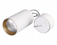 Светильник подвесной SP-POLO-R85-2-15W Day White 40deg (White, Gold Ring) (Arlight, IP20 Металл, 3 года)