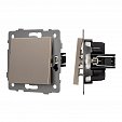 Механизм выключателя одноклавишный самовозвратный SWT-MKR1-PL-GD-V (250V, 10A) (Arlight, -)